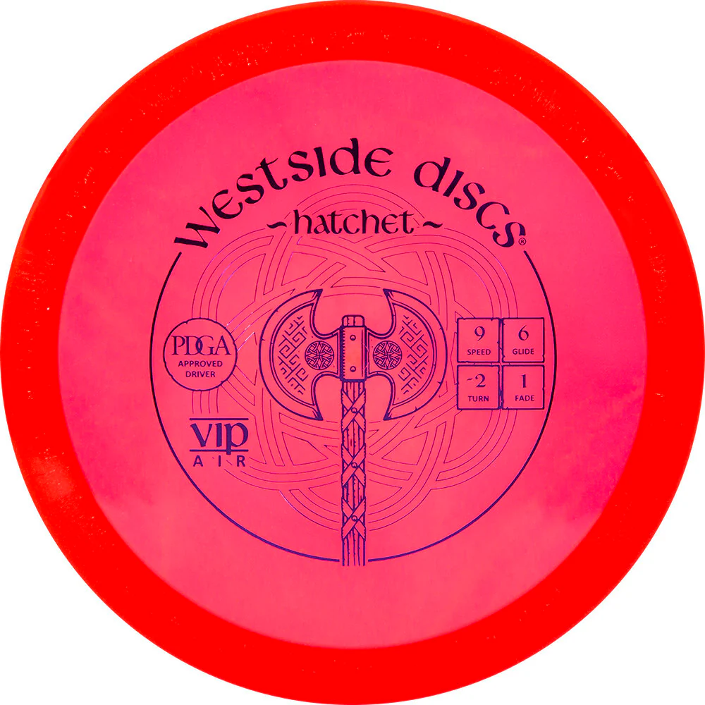 Westside Discs Hatchet Red VIP Air 9 6 -2 1