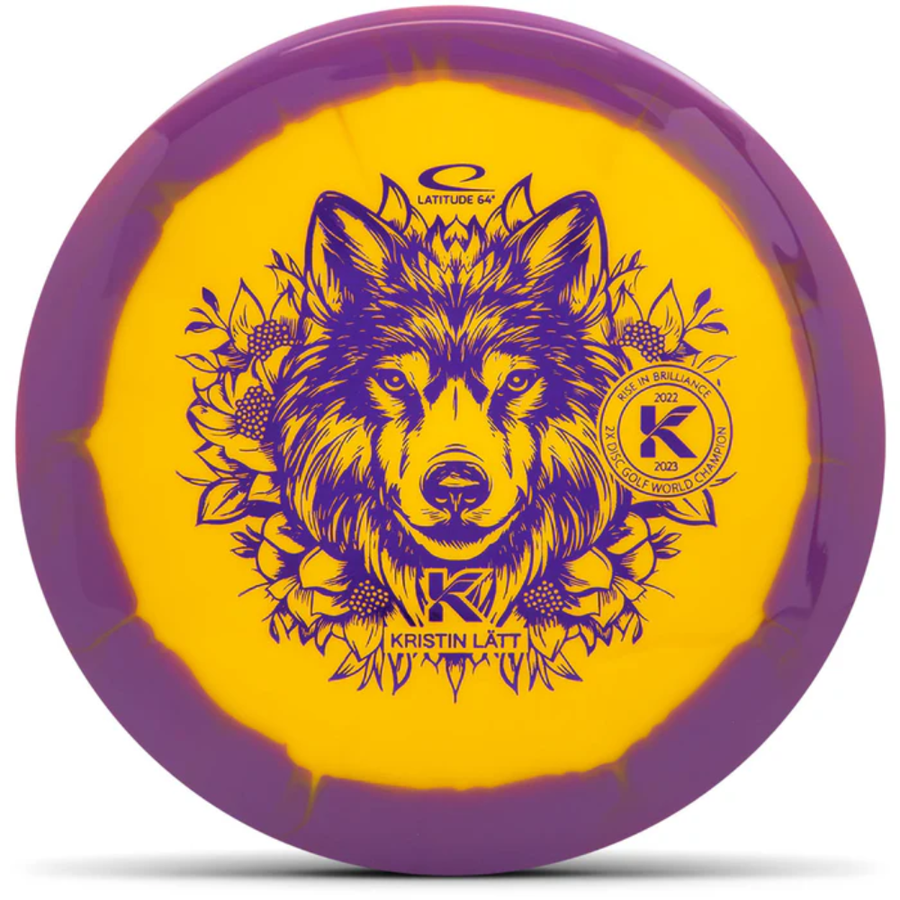 Latitude 64 Grace Disc - Kristin Lätt Team Series Yellow Purple Grand Orbit 11 6 -1 2