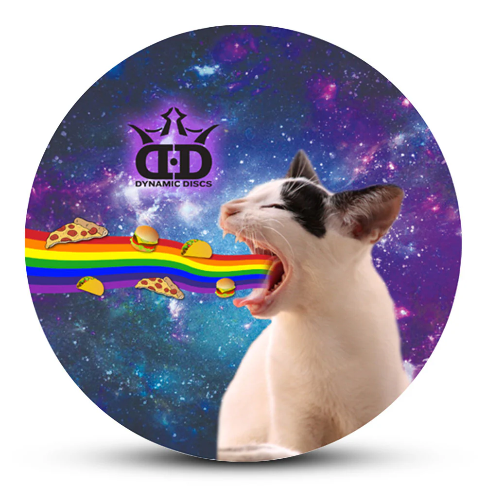 Dynamic Discs Space Kitty Rainbow Barf DyeMax Vary Fuzion Judge (Putt & Approach) N A