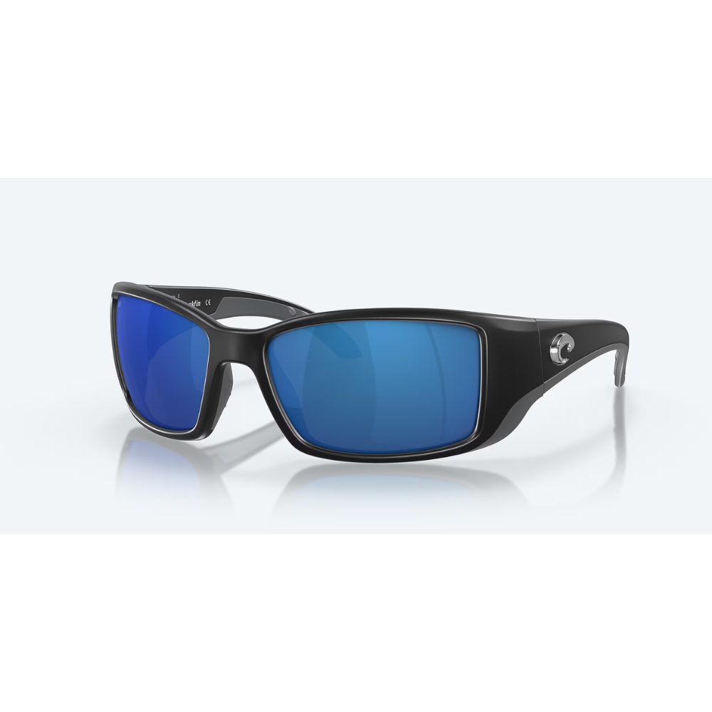 Costa Del Mar Blackfin Sunglasses Matte Black Blue Mirror 580P