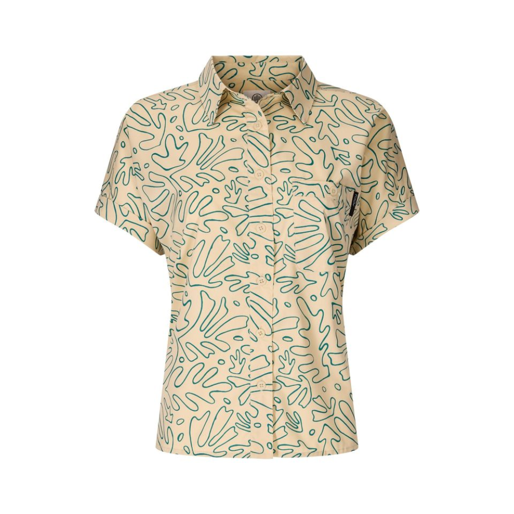 Flylow Women's Around Town Shirt Dune Sea Coral
