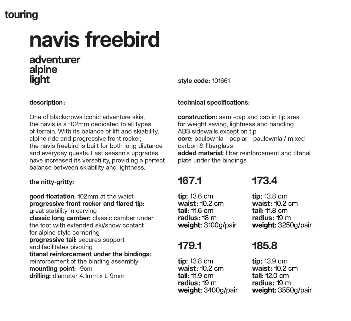 Black Crows 2025 Navis Freebird