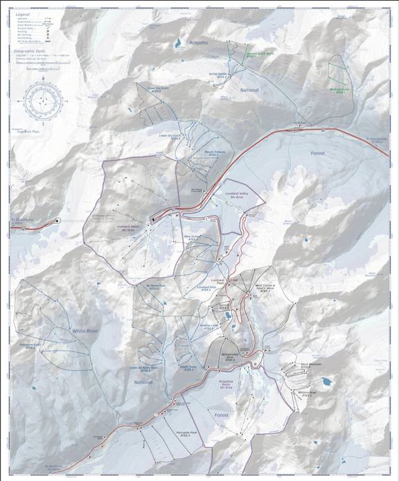 Beacon Ski Maps: Loveland Pass