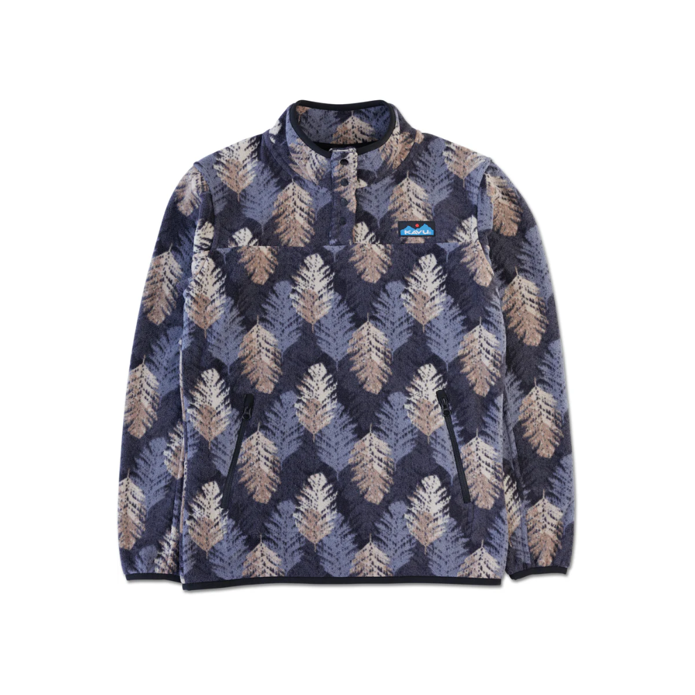 Kavu Cavanaugh Fleece Jacket Leaf Layout LG
