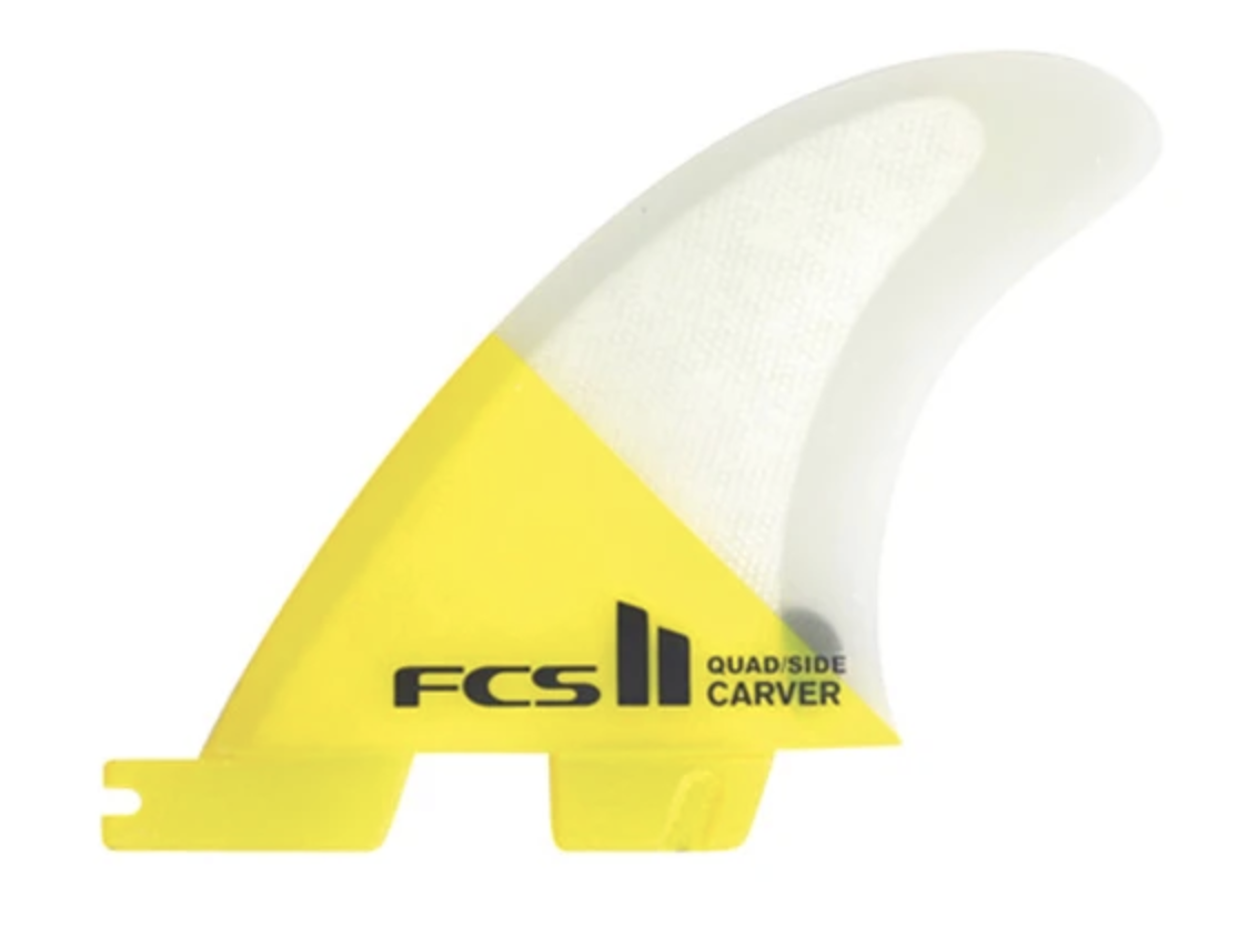 FCS II Carver PC Yellow Medium Quad Rear Fins