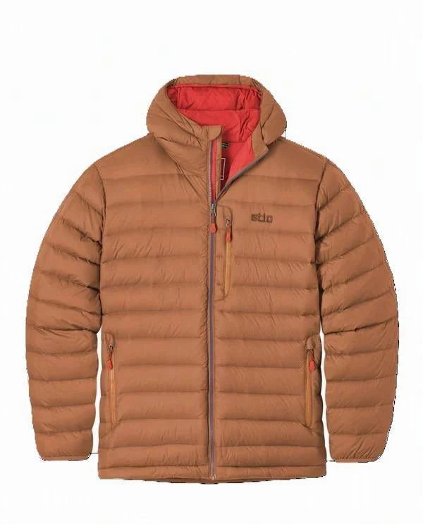 Stio Men's Hometown Down Hooded Jacket Mustang