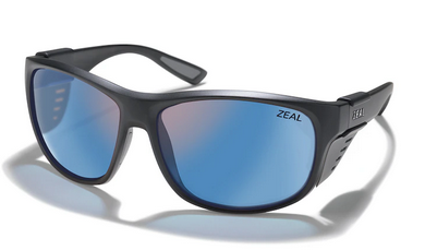 Zeal Westwater Sunglasses Matte Black Horizon Blue