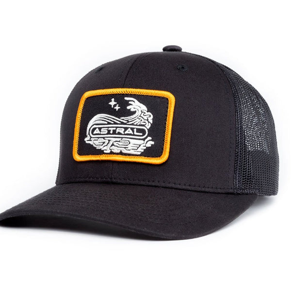 Jackson Kayak Grey Black Embroidered Trucker Hat
