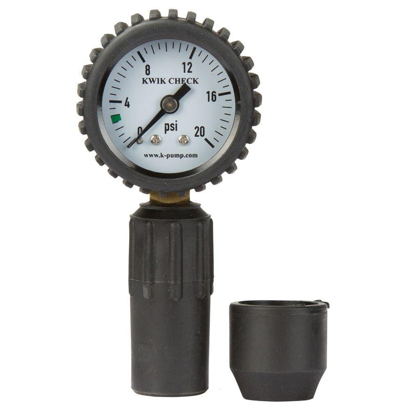 k pump kwik check standard pressure gauge black
