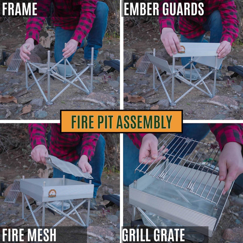 Fireside Outdoor Trailblazer Fire Pan and Grill