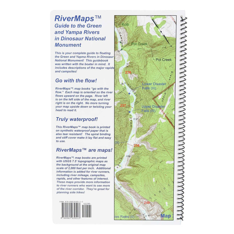 River Maps Guide to the Green and Yampa Rivers in Dinosaur National Monument, Second Edition
